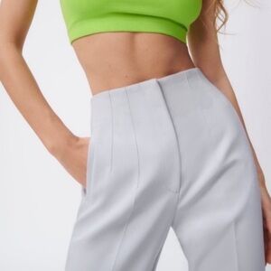 🆕 Zara High Waisted Trousers in White